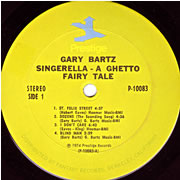 GARY BARTZ / SINGERELLA